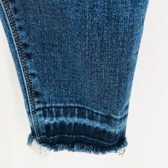 Spanx Distressed Ankle Skinny Jeans in Medium Wash Size Small - Picture 6 of 11